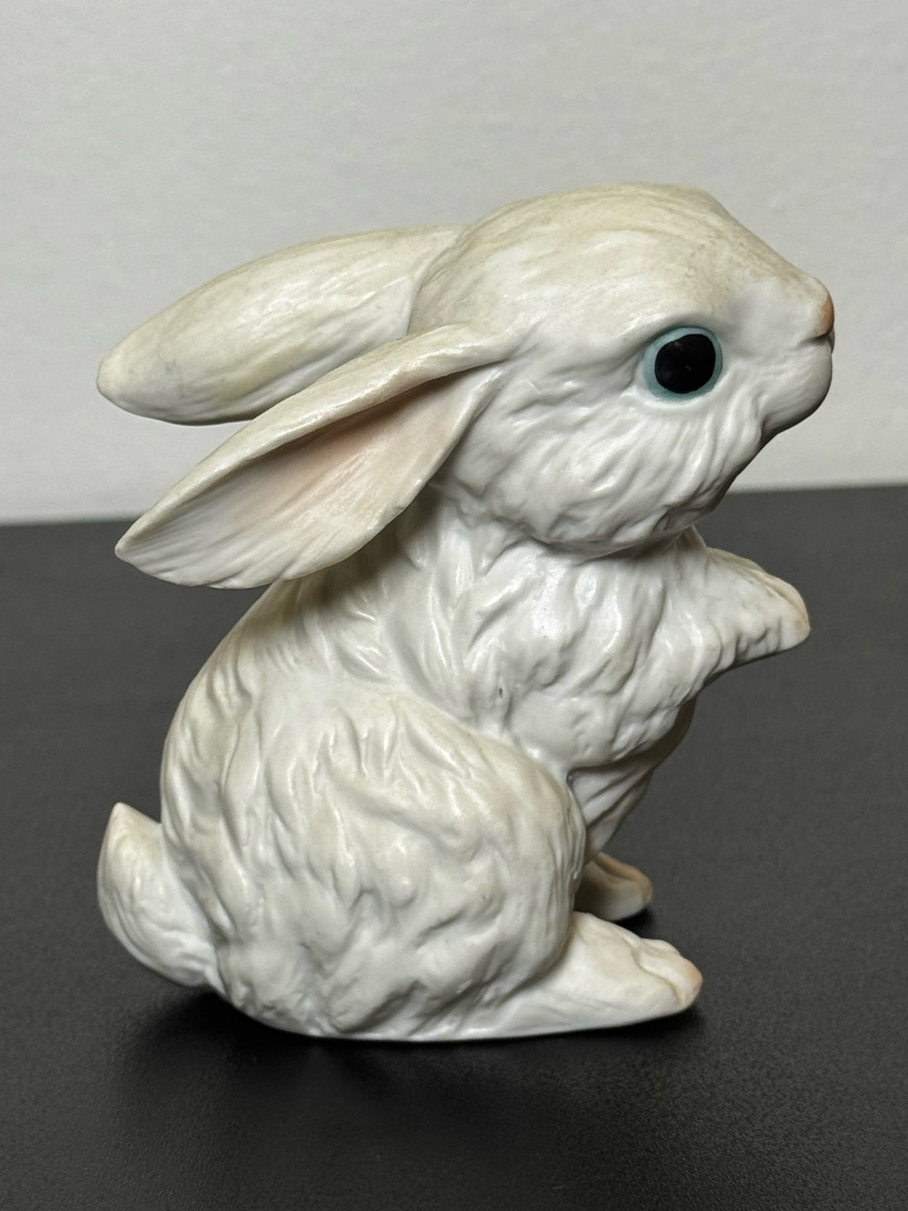 Vintage Bunny Rabbit Figurine Trinket Holder White‎ Cottagecore Decor